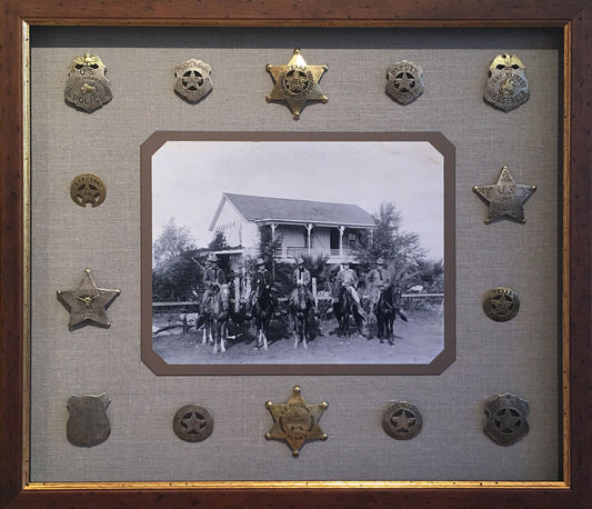 The Texas Rangers with Peace Officer Badges