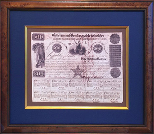 Antique-Replica-Republic-of-Texas-Bond