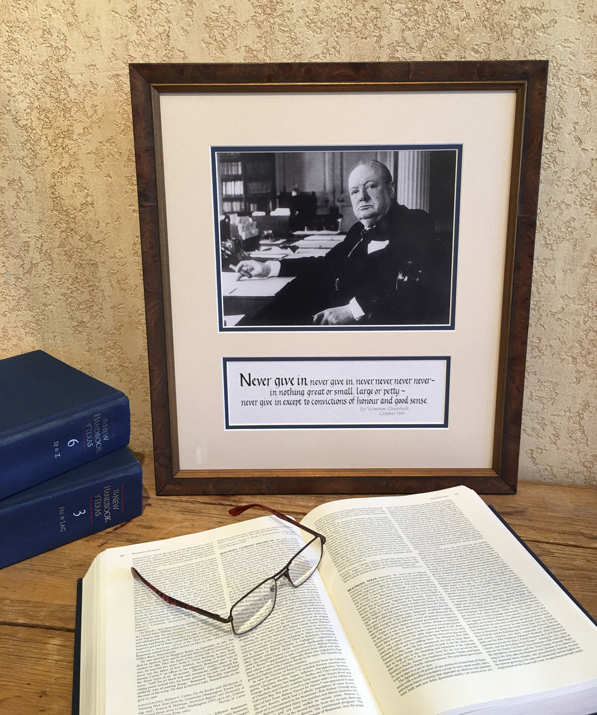 Winston Churchill Never Give In... - Gallery of the Republic