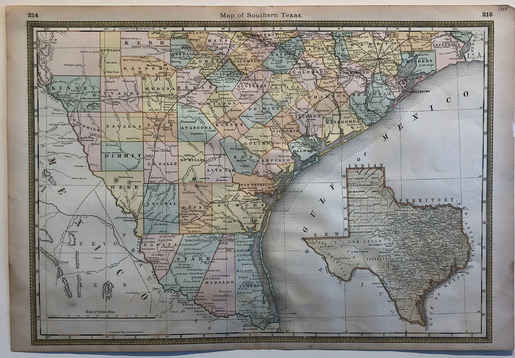 Ranch Headquarters & the Early Counties of South Texas, circa 1885 ...