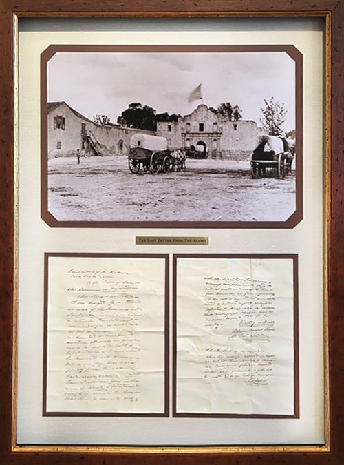 Alamo Photo and Letter