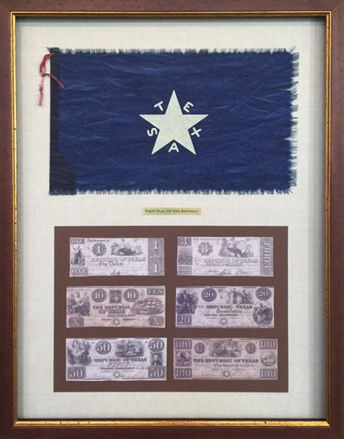 First Flag and Banknotes of the Republic of Texas