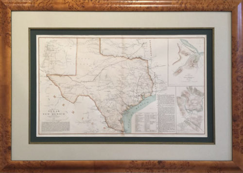 Original Map of Texas and New Mexico